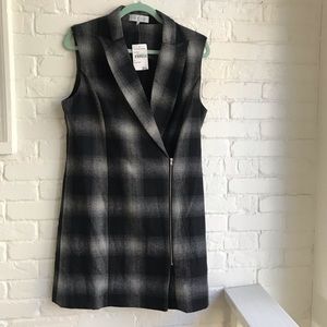NWT Wayf Plaid Wool Blend Jacket Size Medium